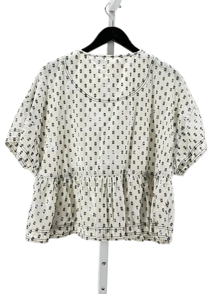 Pilcro Size XL White & Navy Shirt