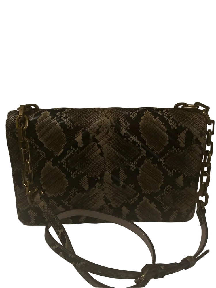 Pinko Brown & Tan Love Bag Handbags