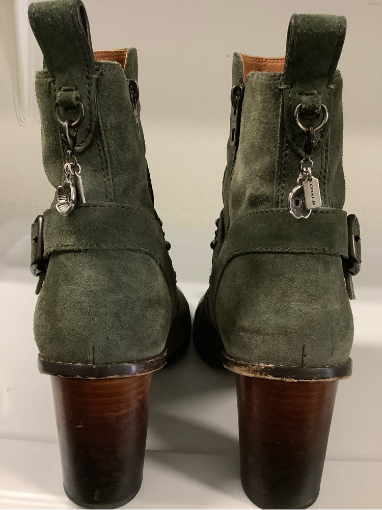Coach Shoe Size 9.5 Olive Booties