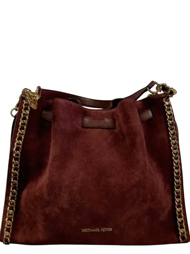 Michael Kors Burgundy Mina Handbags