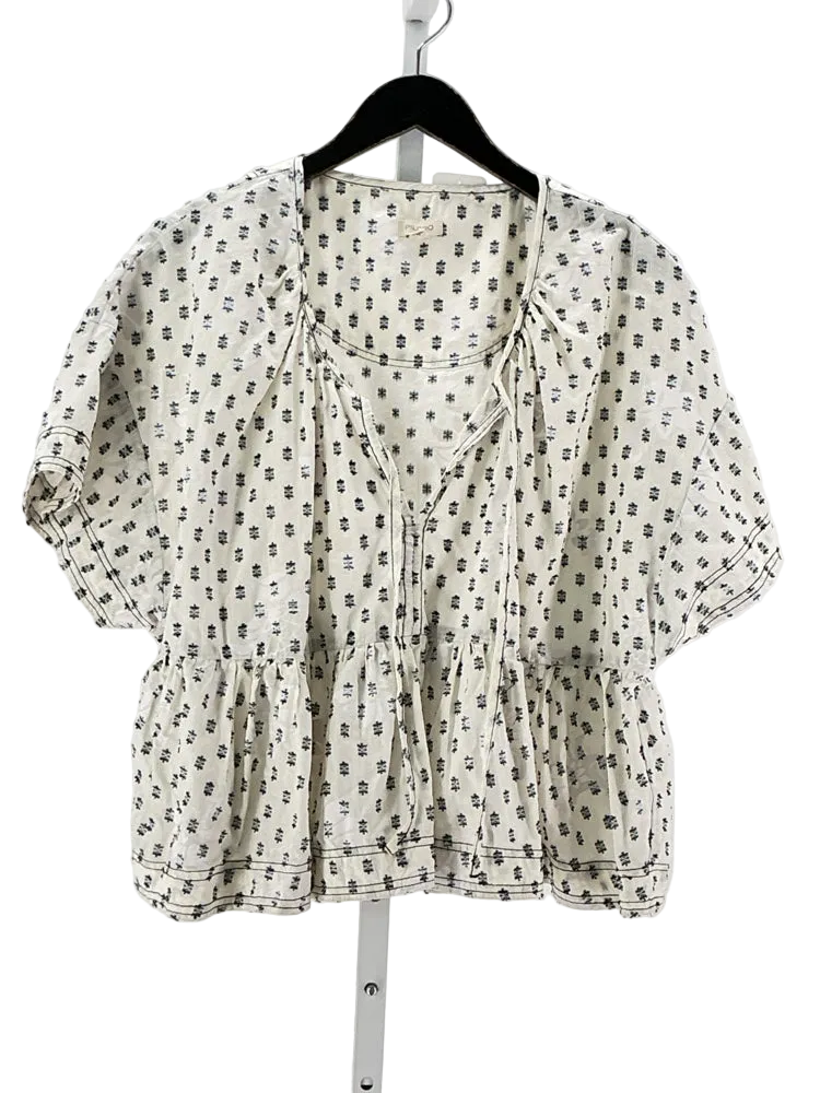 Pilcro Size XL White & Navy Shirt