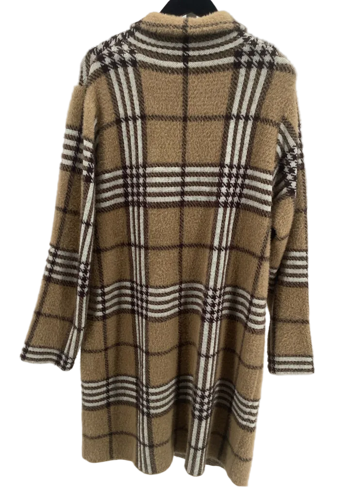 Nic & Zoe Size XL Tan Multi Sweatercoat