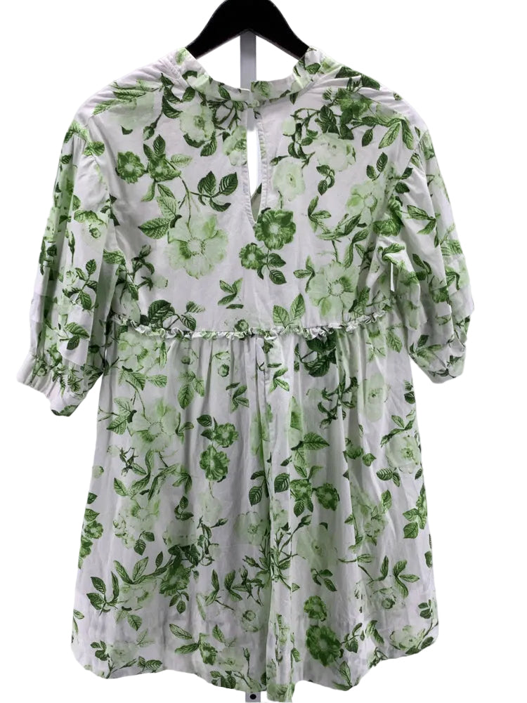 Maeve Size XS Green & White Dress