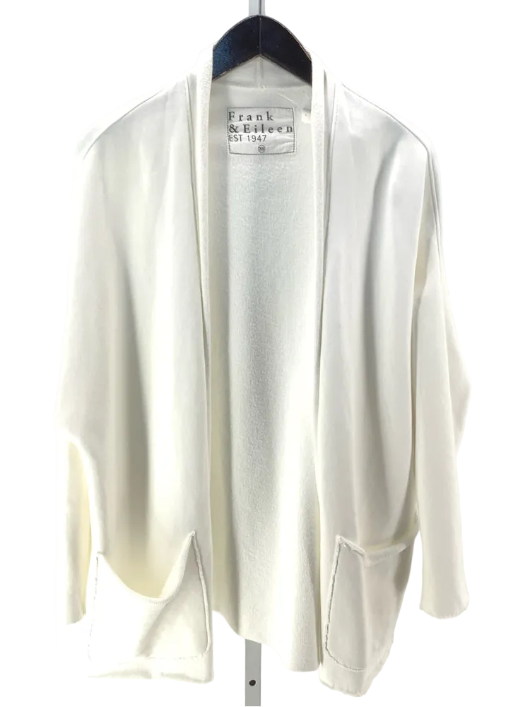 Frank & Eileen Size XS White Cardigan