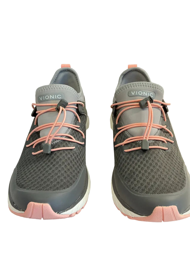 Vionic Shoe Size 7 Gray & Orange London Sneakers