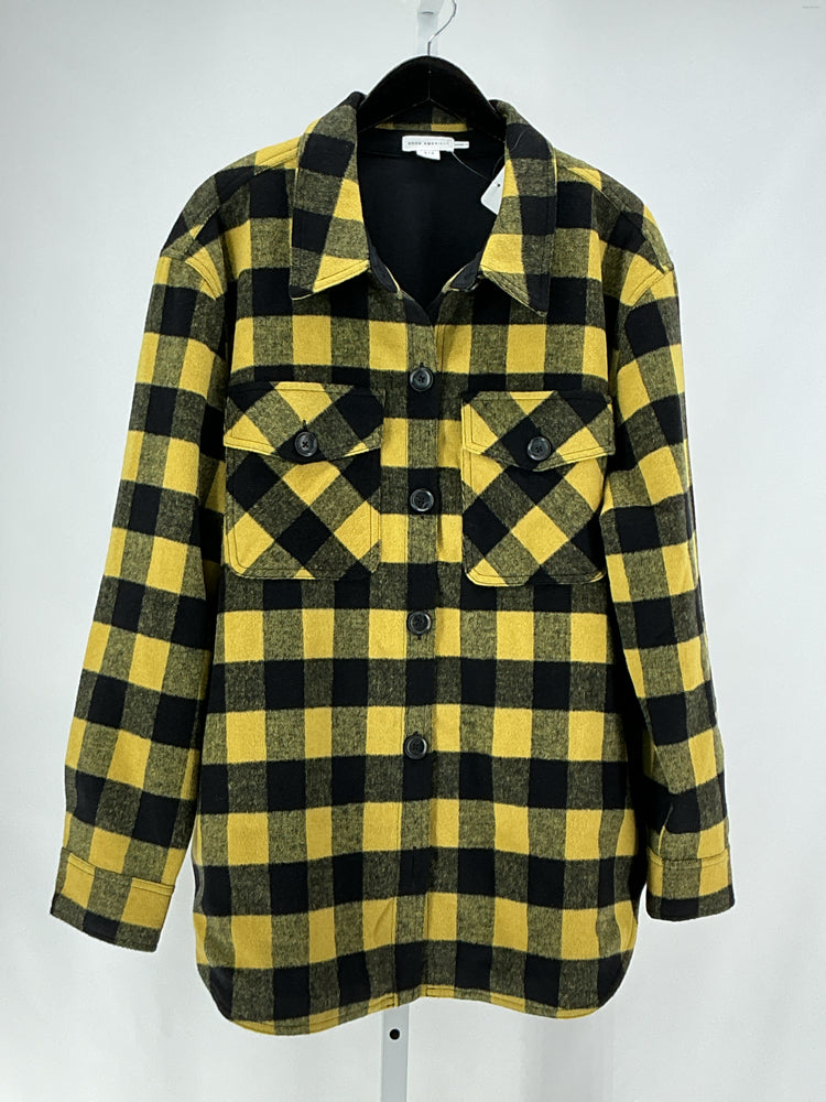 Good American Size L/XL Black & Beige Jacket