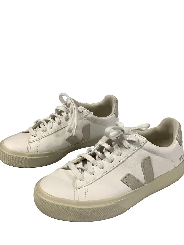 Veja Shoe Size 7 White Campo Sneakers