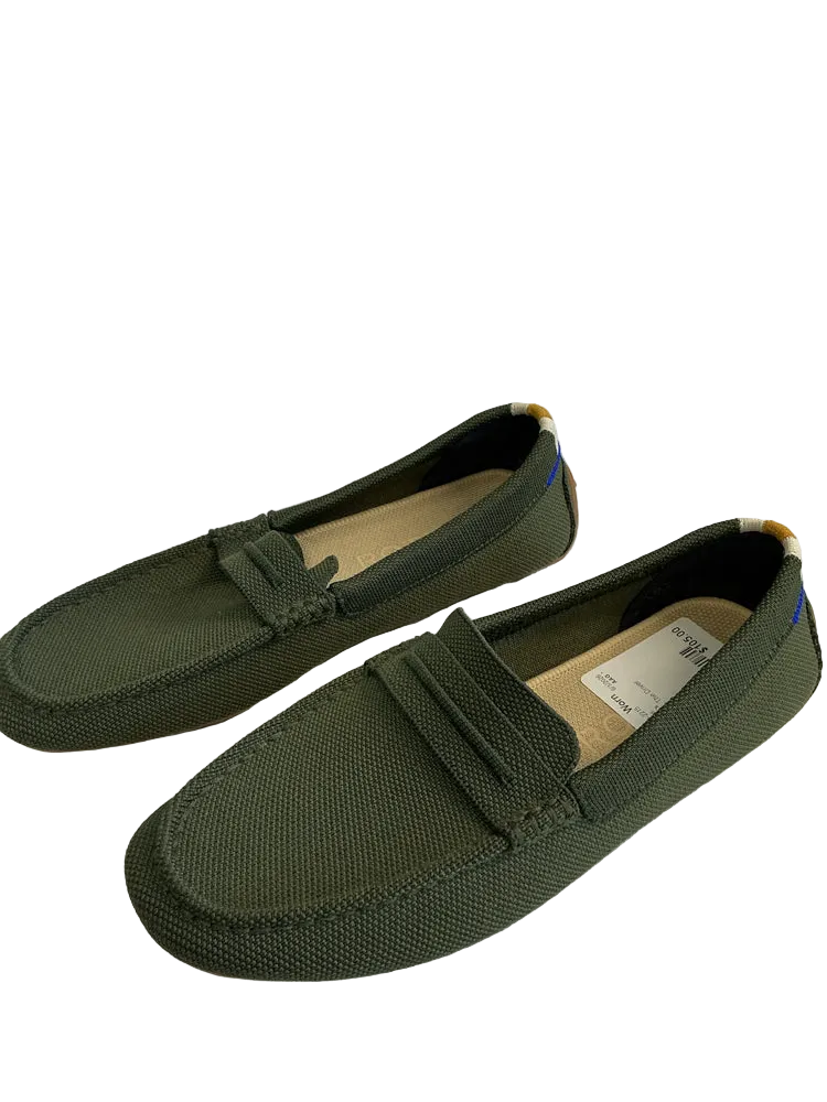 Rothy's Shoe Size 9 Green The Driver Loafers
