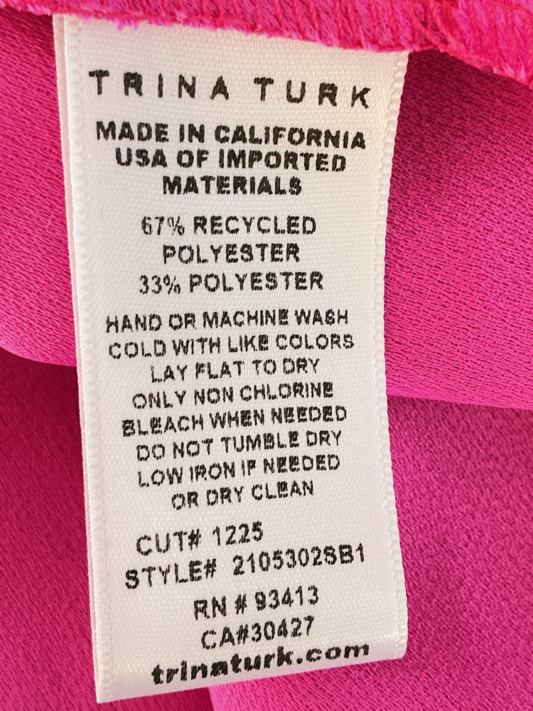 Trina Turk Size L Pink Dress
