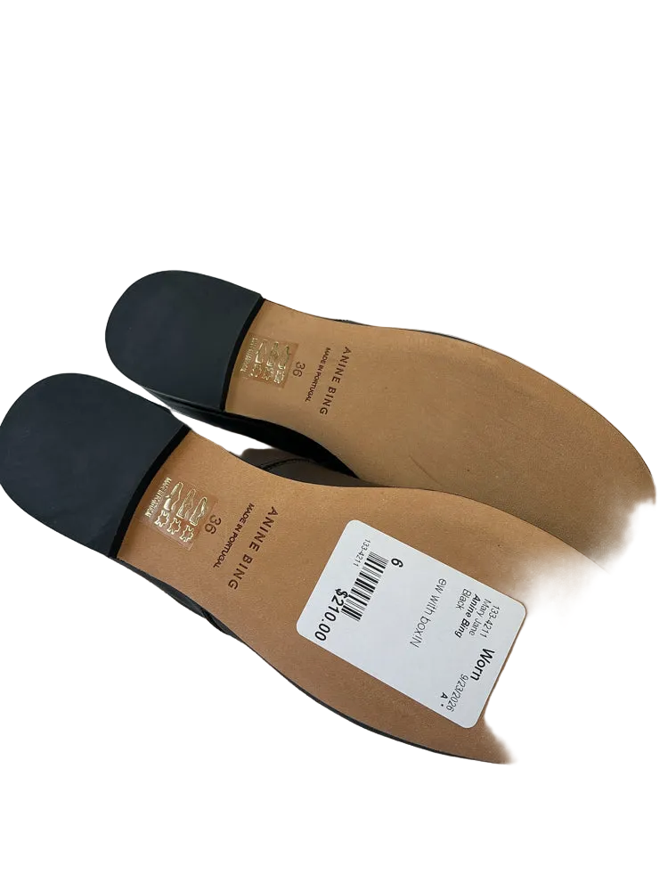 Anine Bing Shoe Size 6 Black Mary Jane