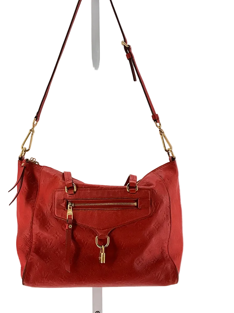 Louis Vuitton Orange LUMINEUSE GM Handbags