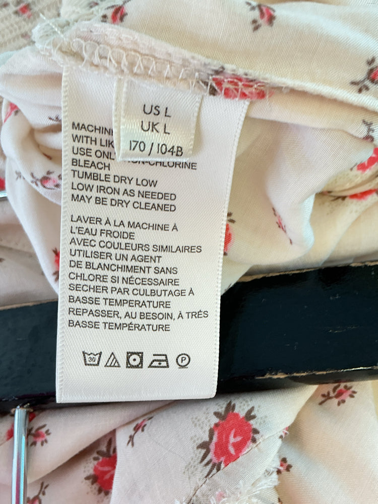 Free People Size L Cream multi Dress