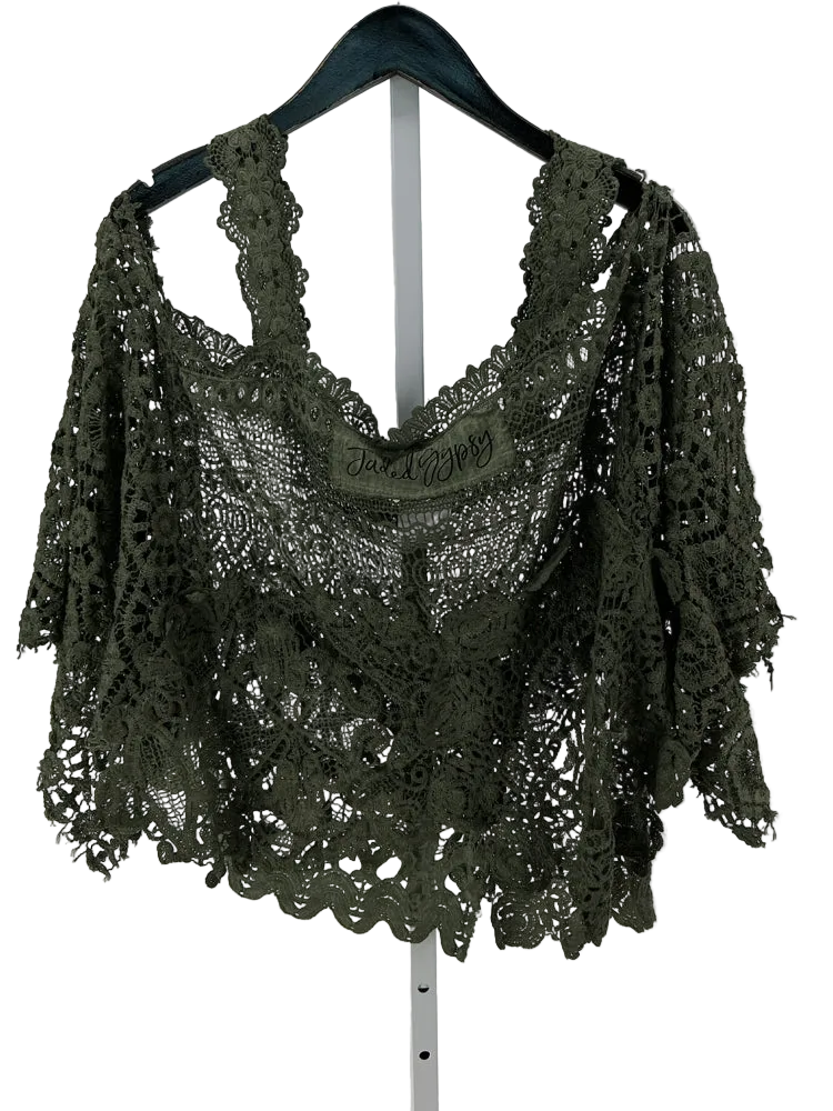 Jaded Gypsy Size One Size Green Shirt
