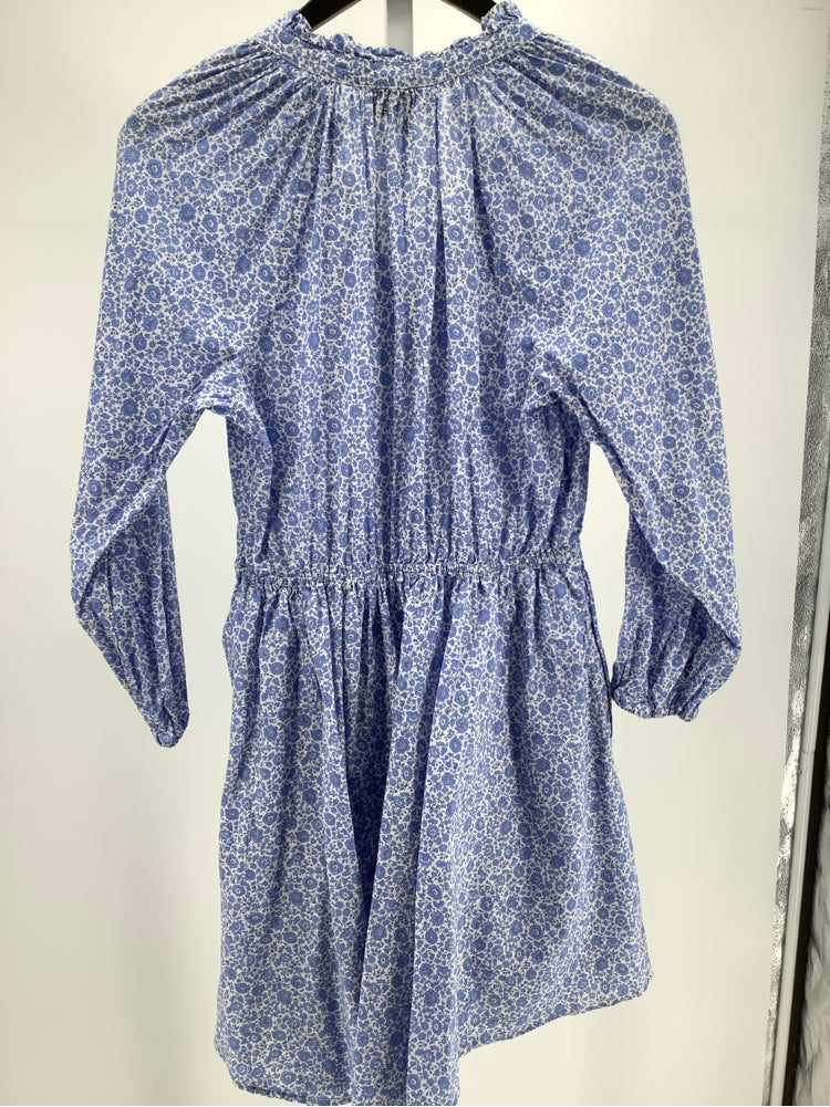 Jcrew Size M Blue & White Dress