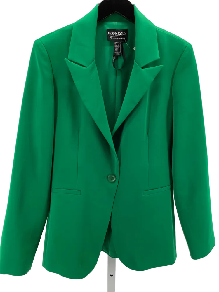 Frank Lyman Size 8 Green Blazer