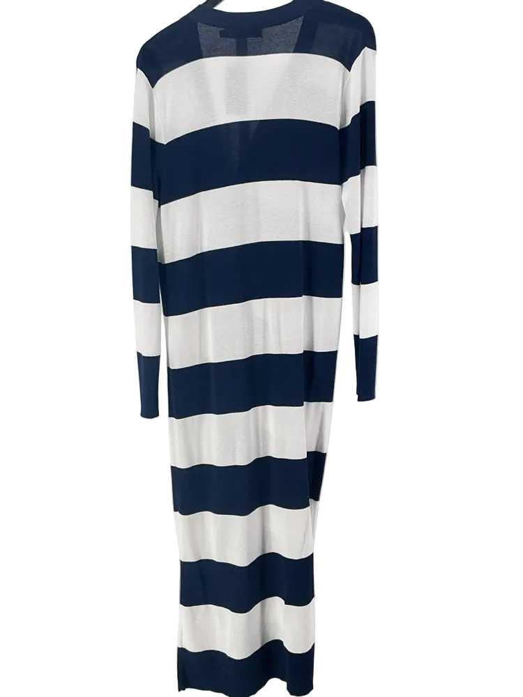 Lauren Size XL Navy & white Cardigan
