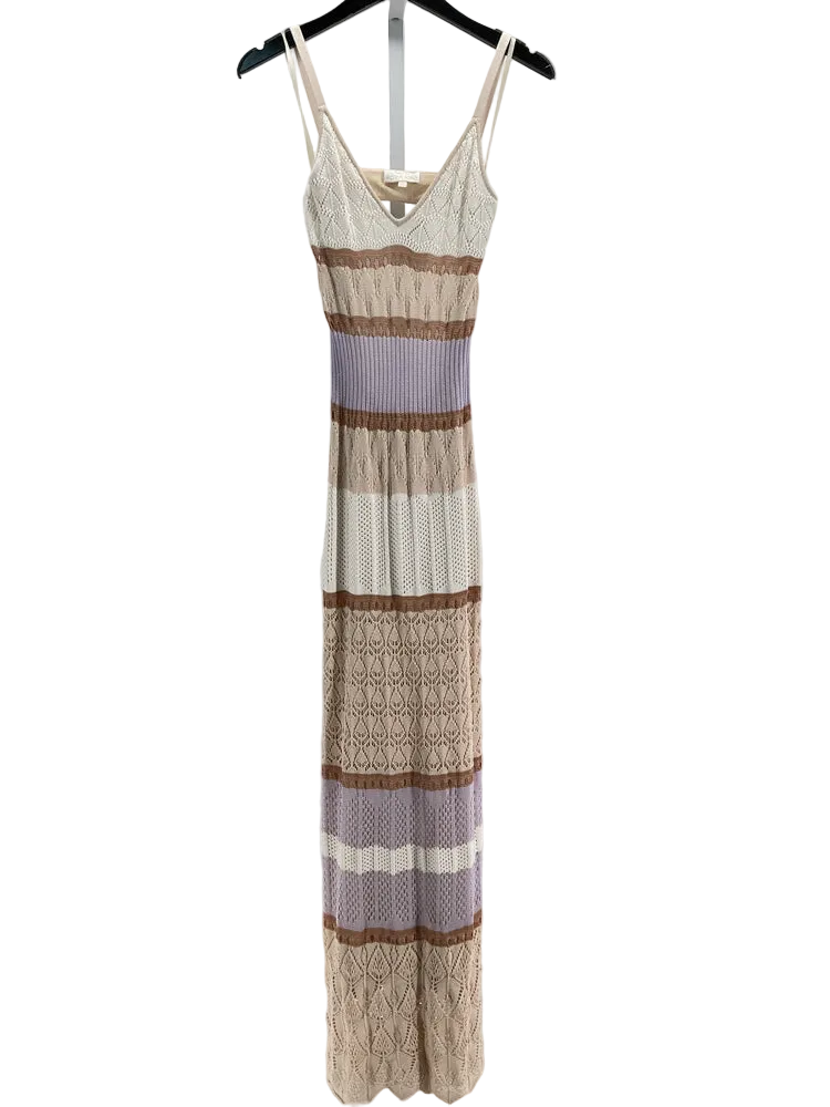 torn by ronny kobo Size XS Tan Multi Adriana Dress