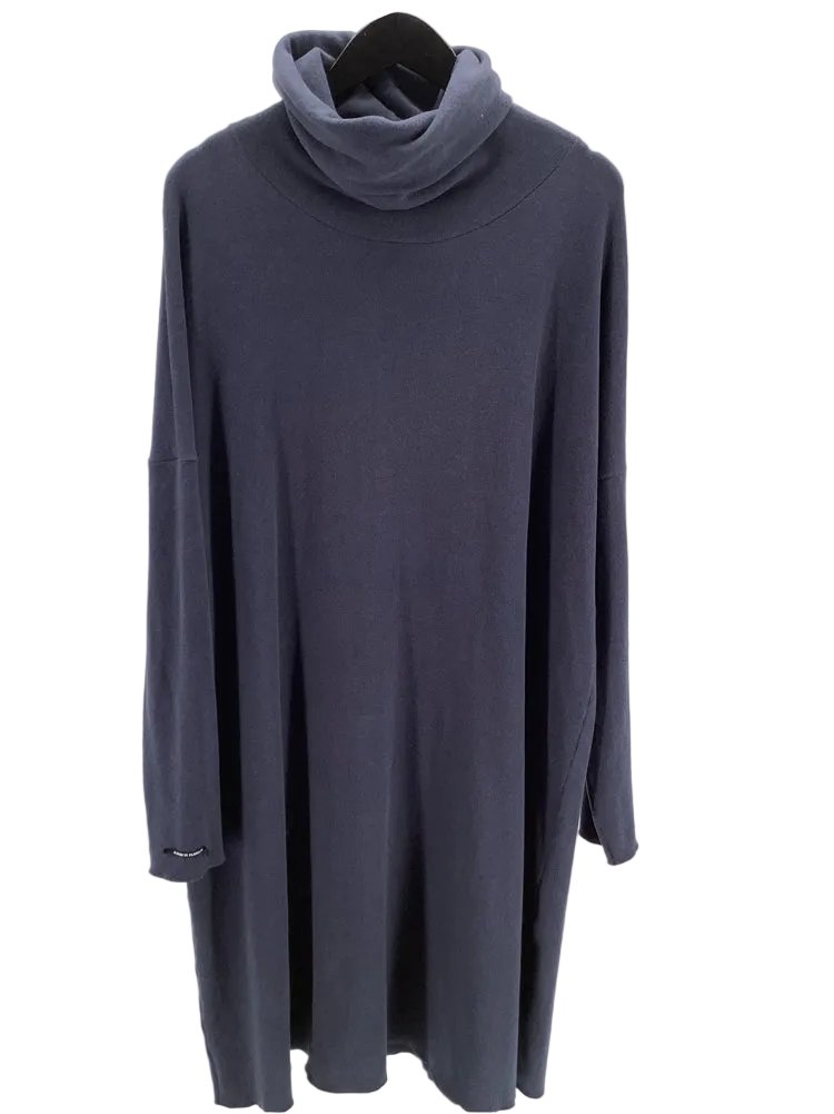 Album Di Famiglia Size L Navy Dress