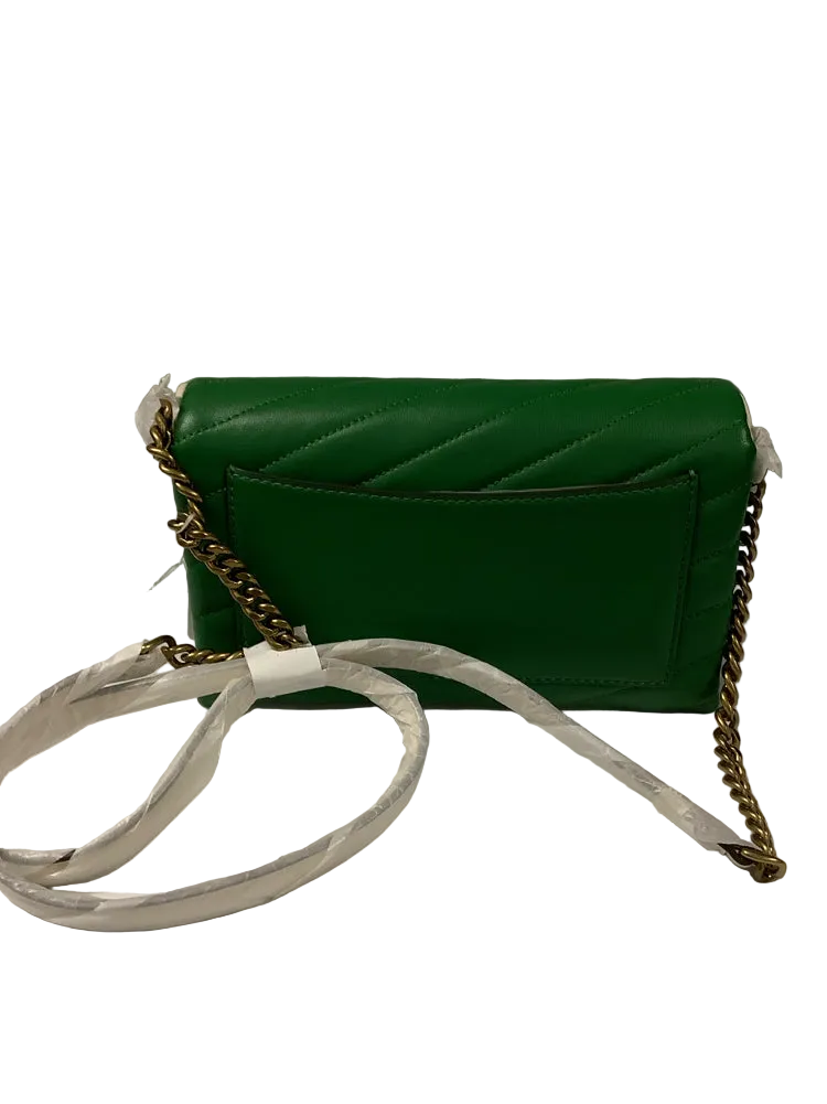 Tory Burch Green & White Kira Handbags