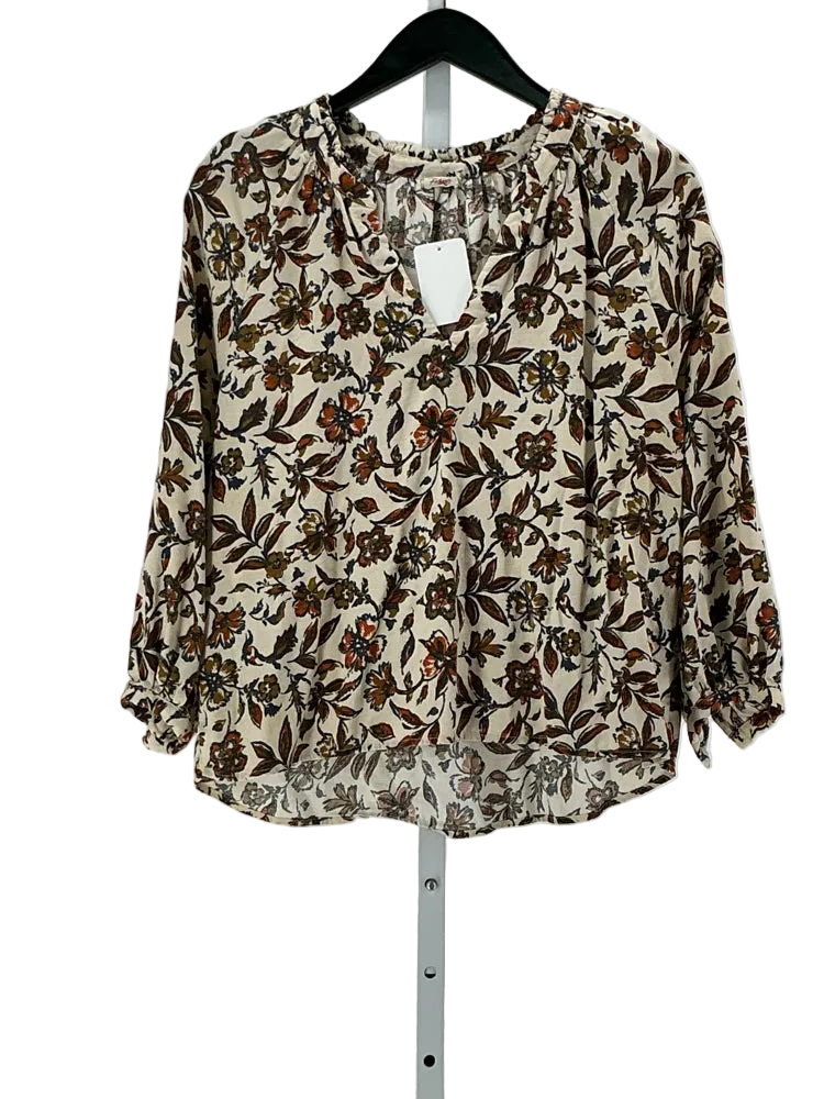Faherty Size S Cream multi Shirt