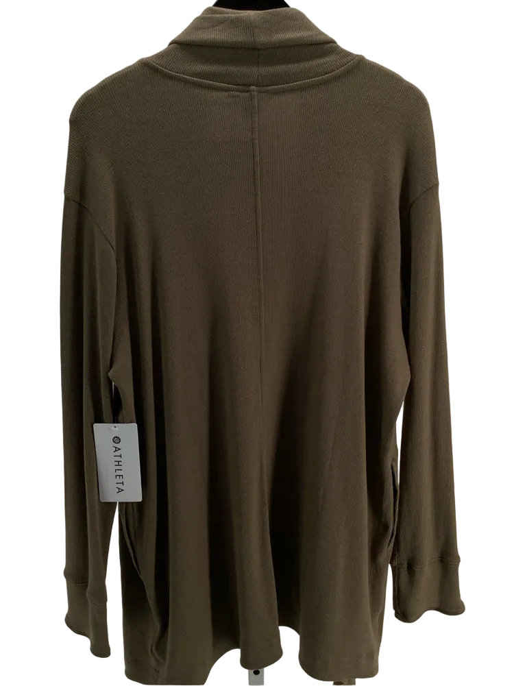 Athleta Size LT Brown Cardigan