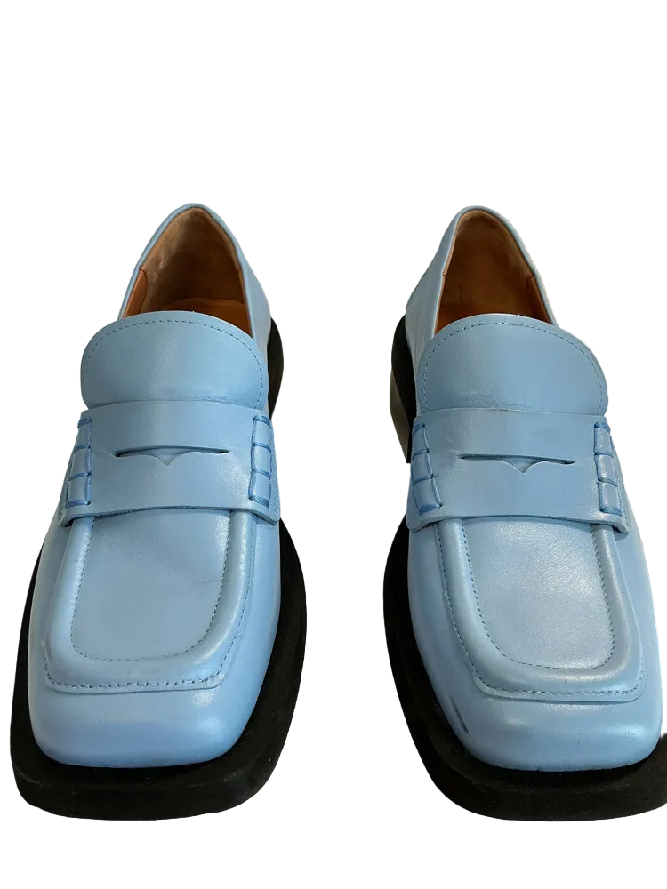 Ganni Shoe Size 8 Blue Loafers