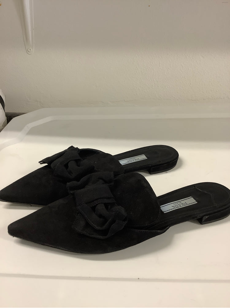 Prada Shoe Size 7.5 Black Mules