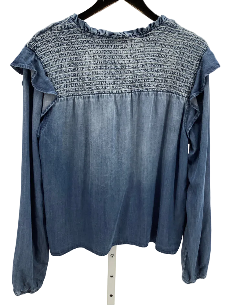 Cloth & Stone Size L Blue Shirt