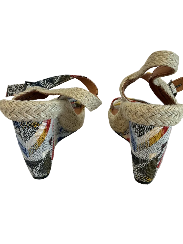 L'Amour Des Pieds Shoe Size 9.5 Tan Multi Iditri Wedges