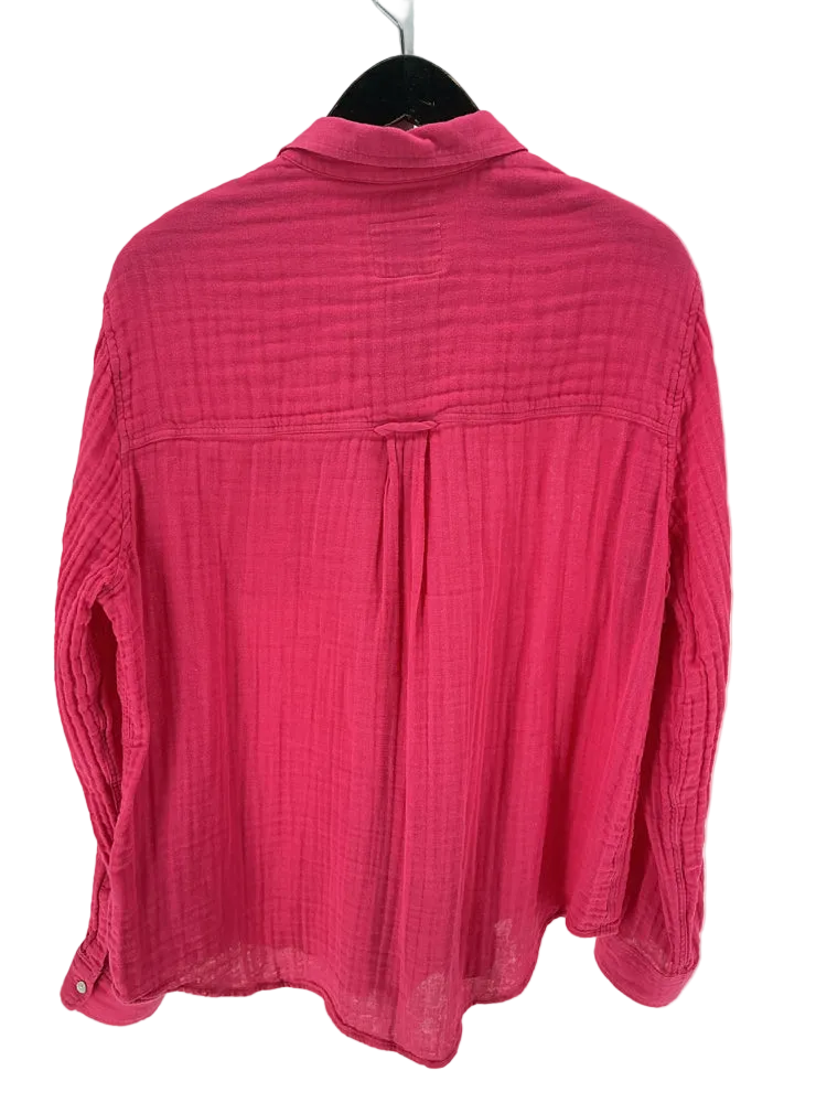 Rails Size L Pink Shirt