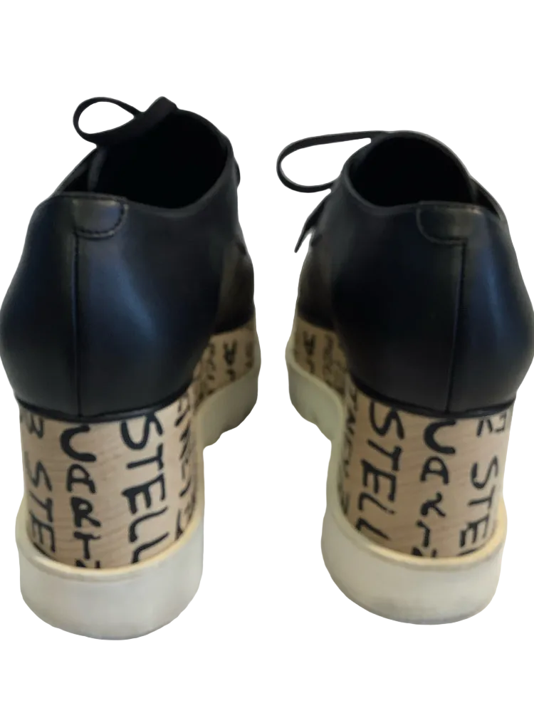 Stella McCartney Shoe Size 9 Black & Tan Wedges