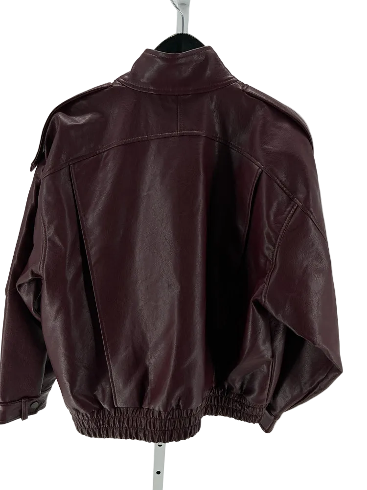 Abercrombie & Fitch Size S Burgundy Jacket