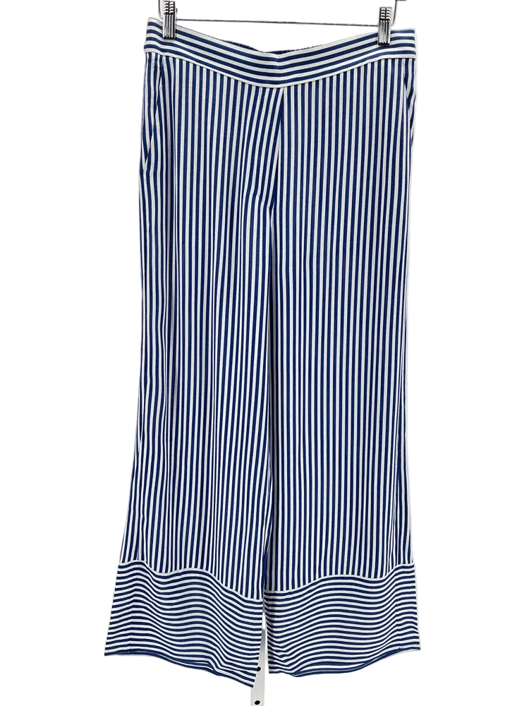 Piazza Sempione Size M Blue & White Pants