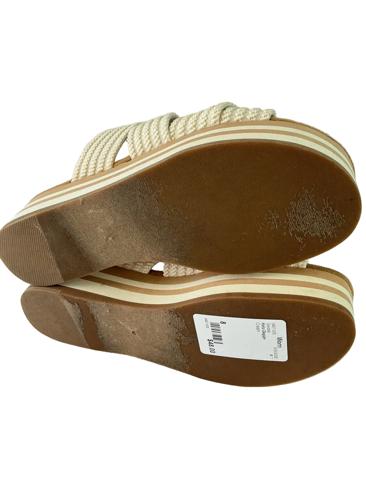 Kelsi Dagger Shoe Size 8 Cream Sandals
