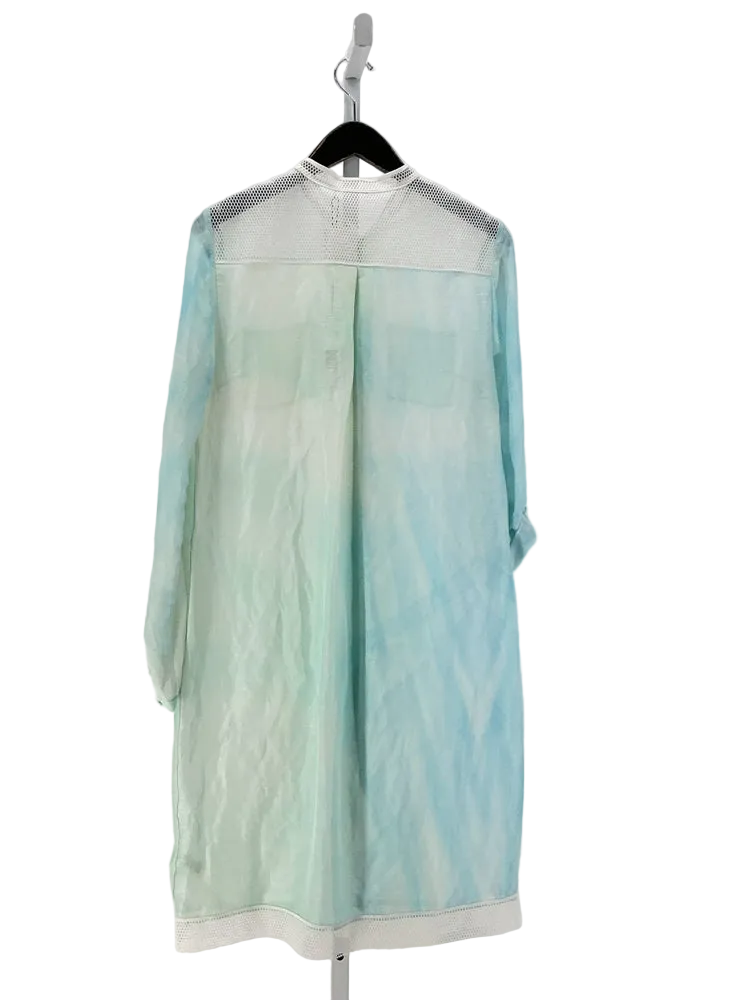 Elie Tahari Size M Blue & Green Dress
