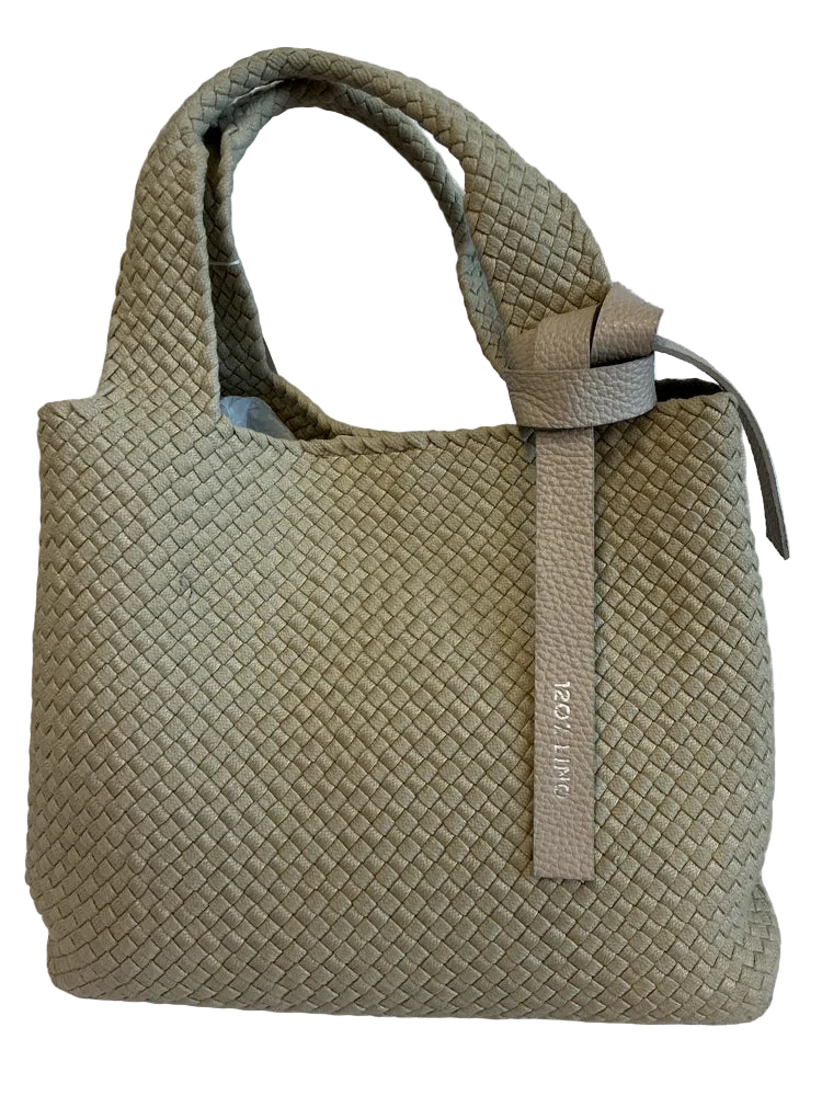 120% Lino Tan Handbags