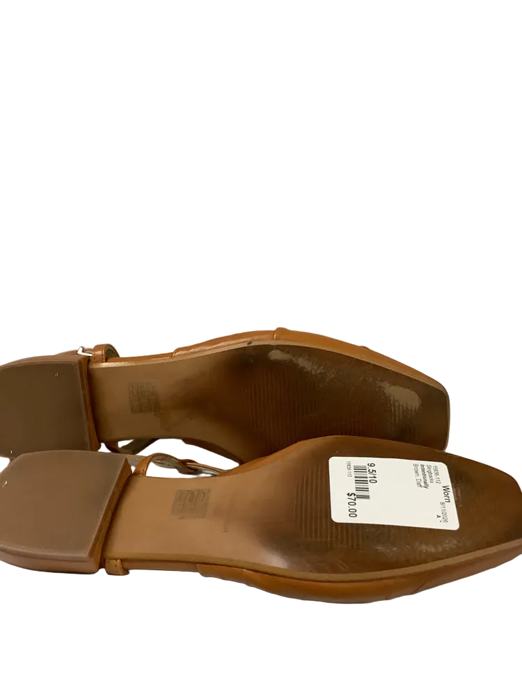 Intentionally Shoe Size 9.5/10 Brown Daff Slingbacks