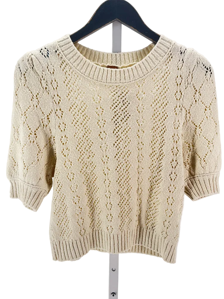 Free People Size XS Cream Sweater
