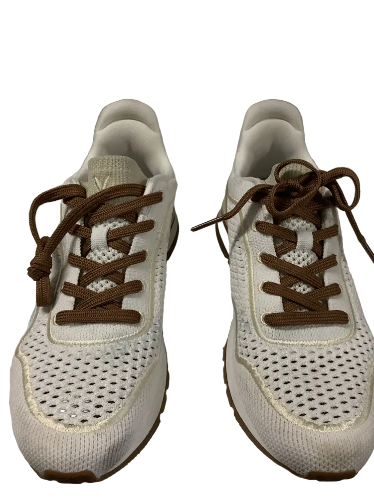 vivaia Shoe Size 6.5 White & Brown Sneakers
