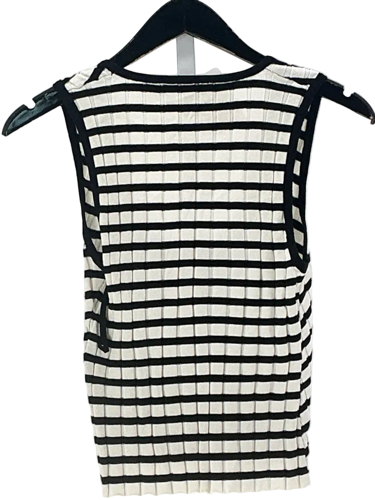 Sovere Size M Black & White Tank Top