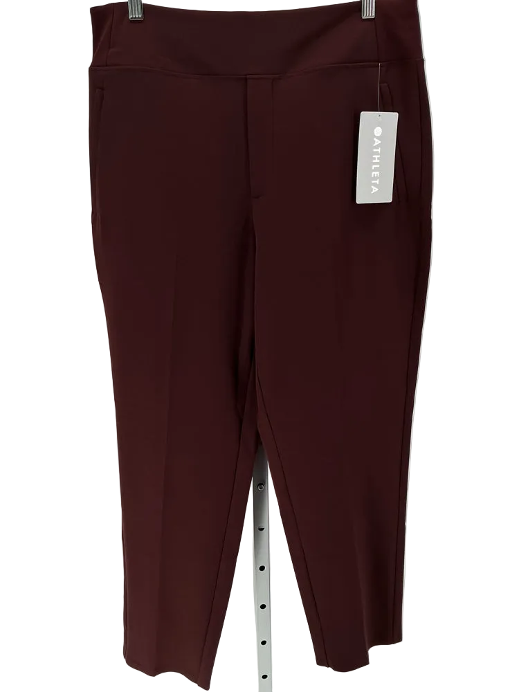 Athleta Size 12 Burgundy Pants