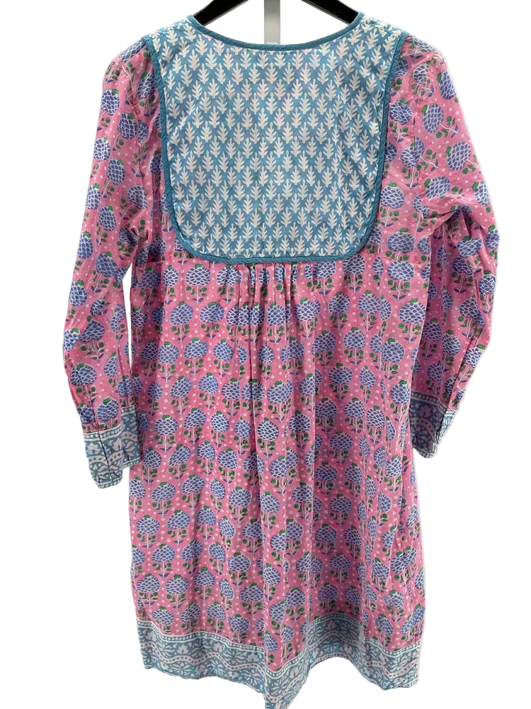 SZ Blockprints Size M Pink multi Eva Dress