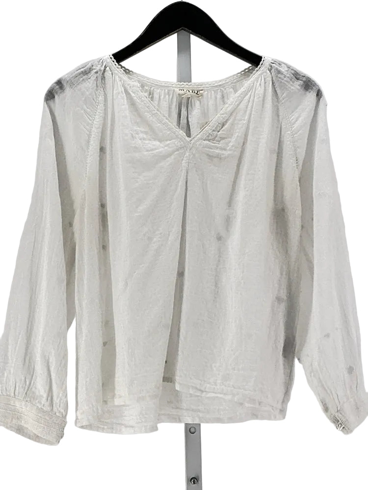 M.A.B.E Size M White Shirt