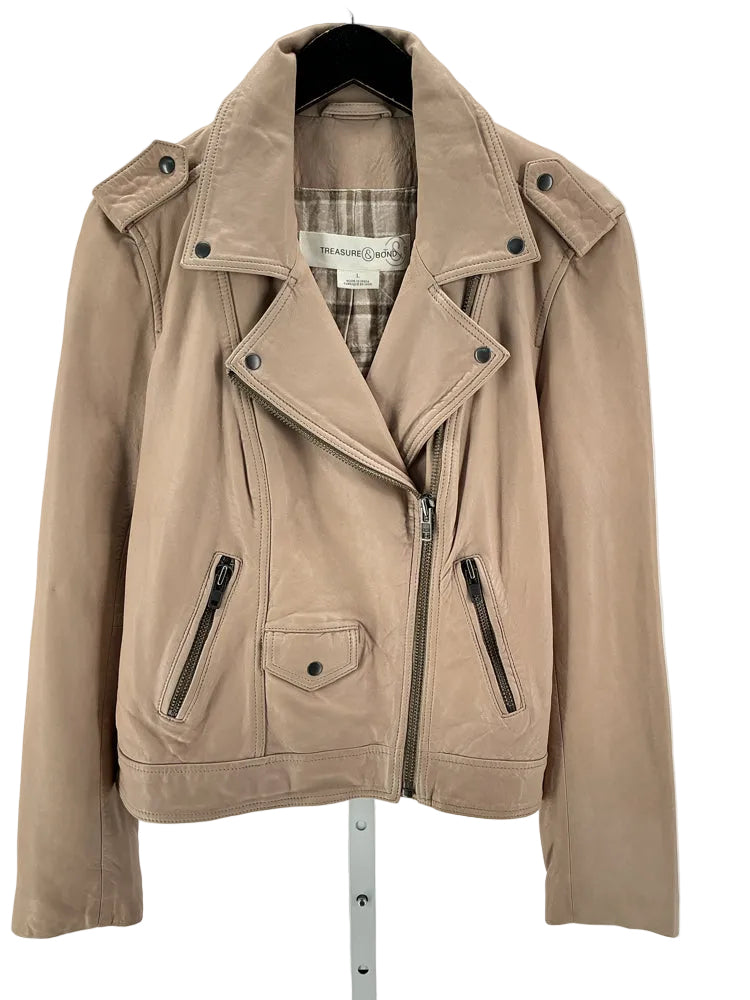 Treasure & Bond Size L Tan Jacket