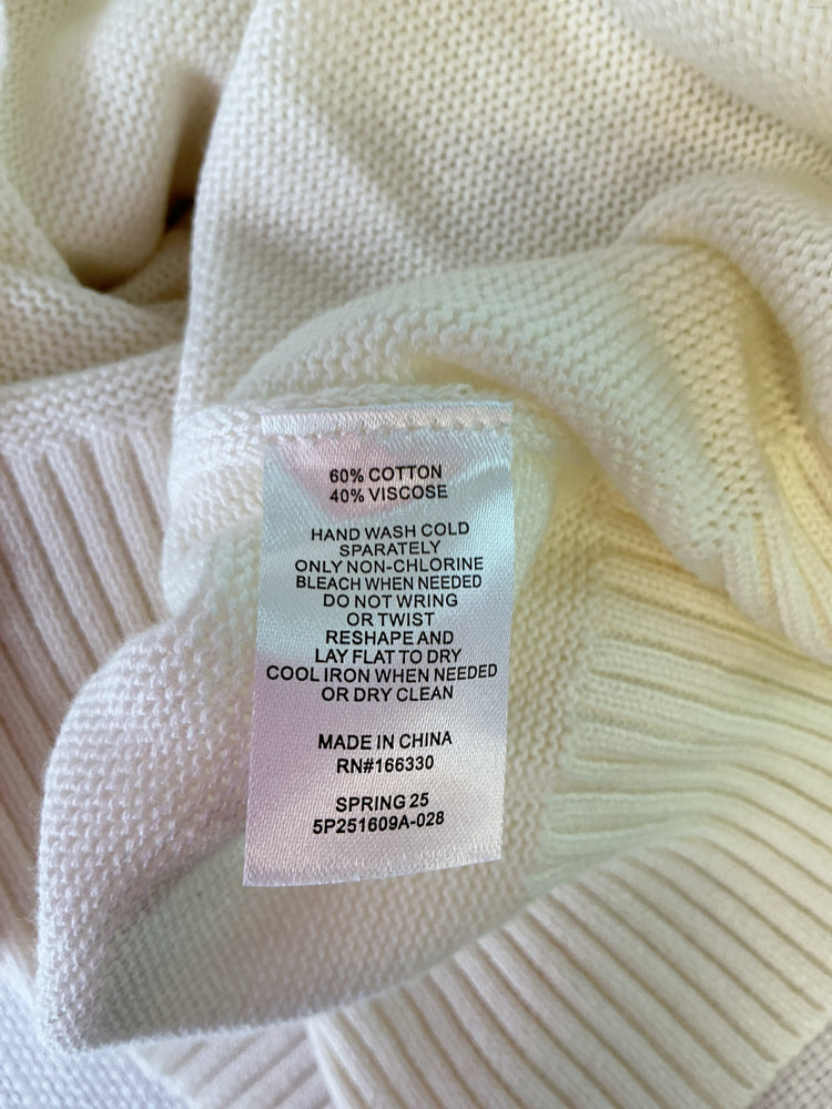 Cartolina Size L Cream & Blue Sweater
