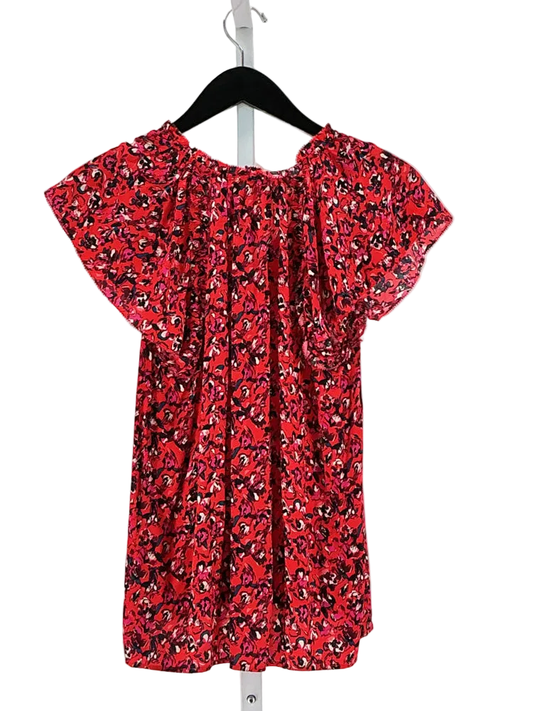Evereve Size XS Red multi Shirt