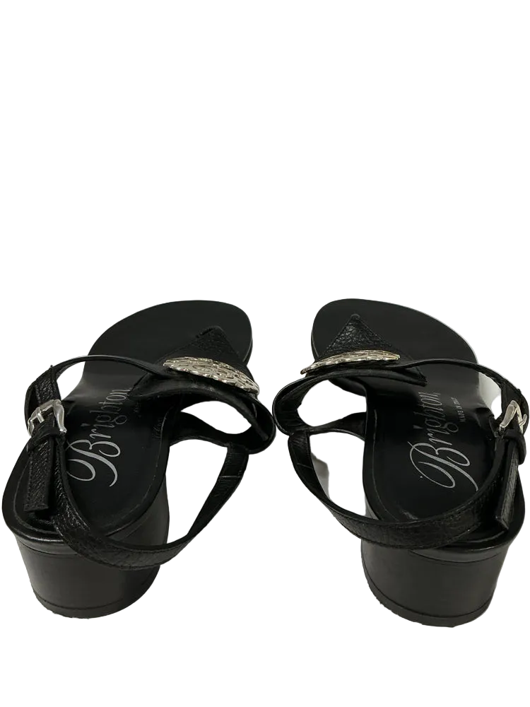 Brighton Shoe Size 8 Black Alana Sandals