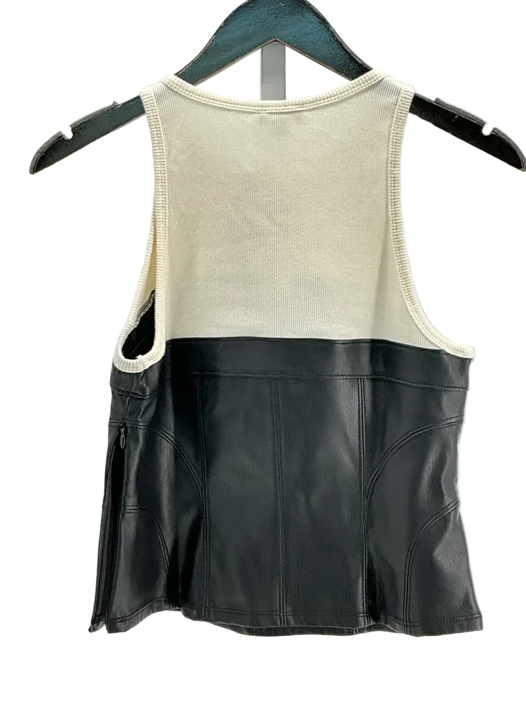 Pilcro Size S Cream & Black Tank Top