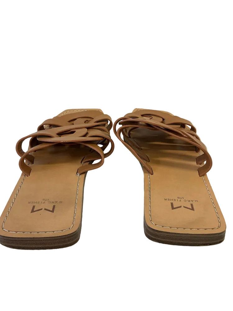Marc Fisher Shoe Size 7.5 Tan Slides