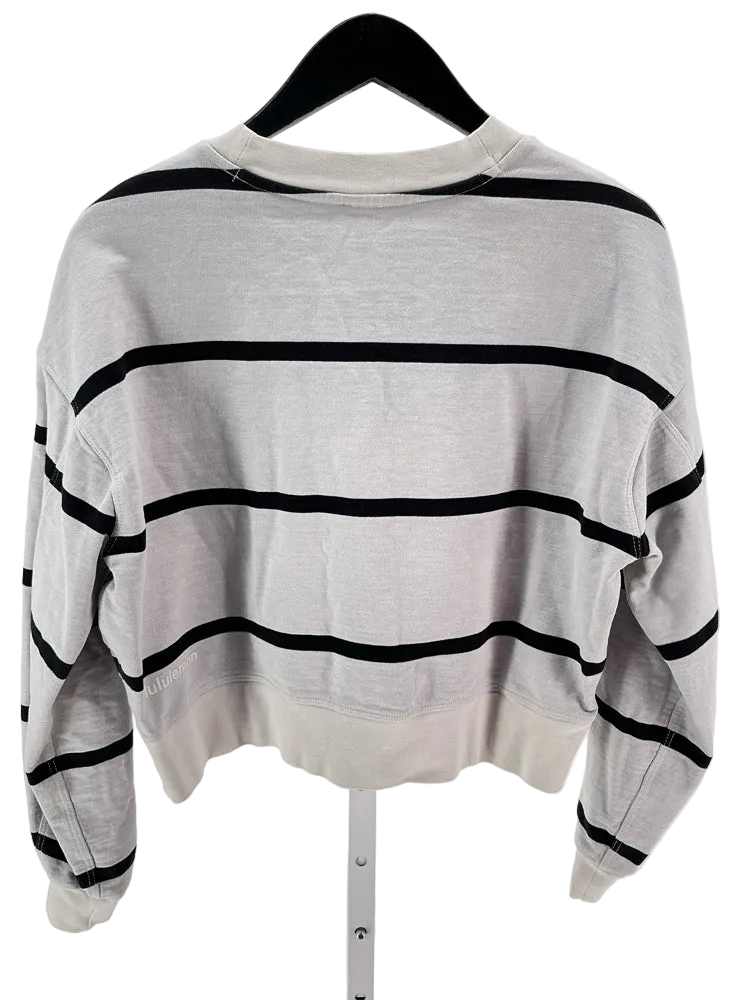 lululemon Size M Gray & Black Sweatshirt